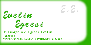 evelin egresi business card